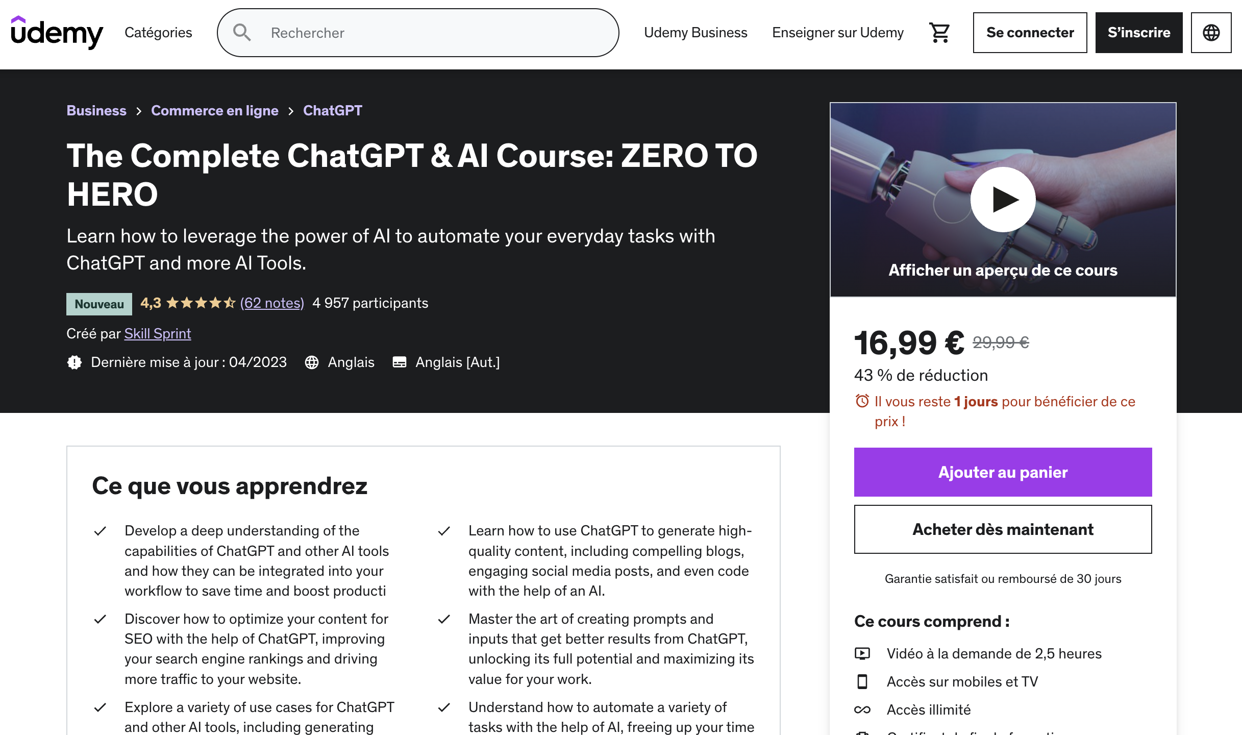 The Complete ChatGPT & AI Course