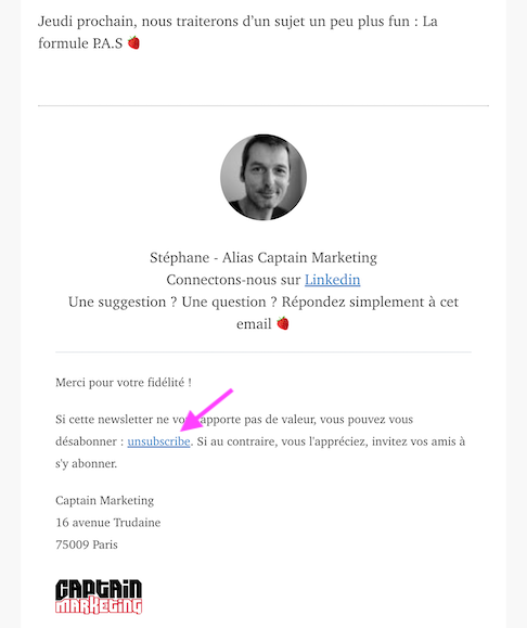 Newsletter Captain Marketing