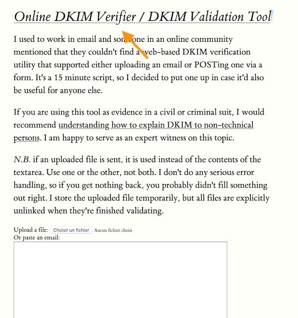 Online DKIM Verifier / DKIM Validation Tool