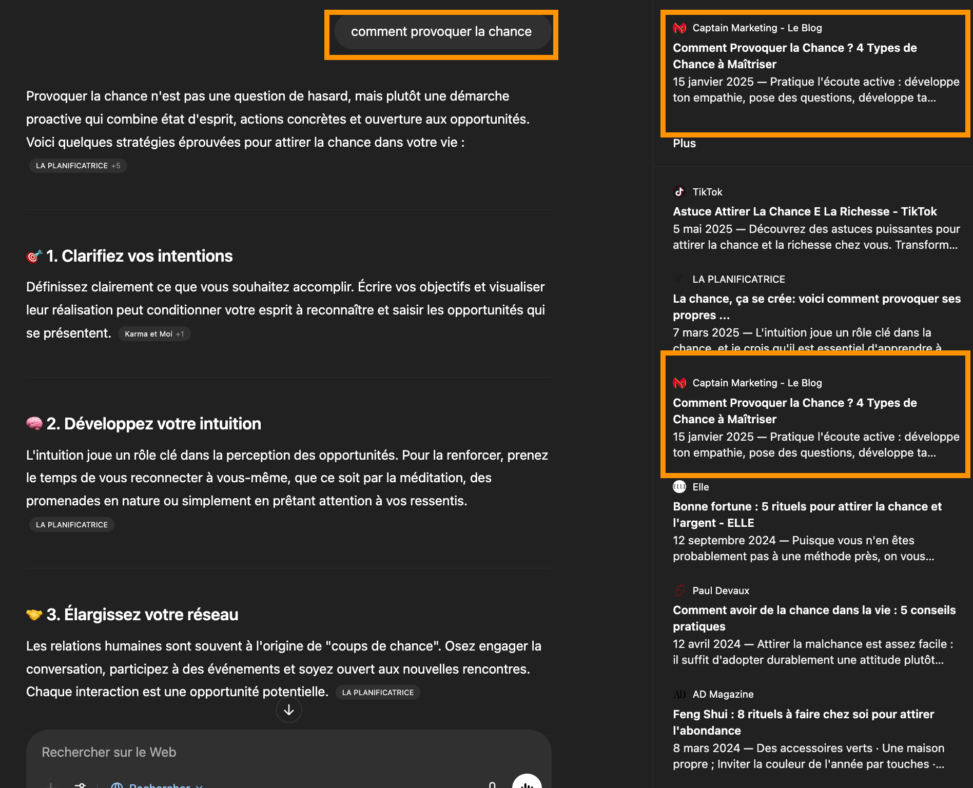 Captain Marketing dans ChatGPT