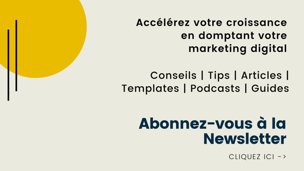 Abonnement Newsletter Marketing Digital
