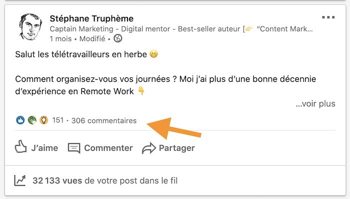 Commentaires Linkedin